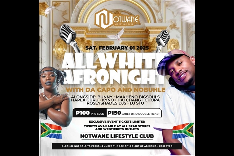 ALL WHITE AFRONIGHT WITH