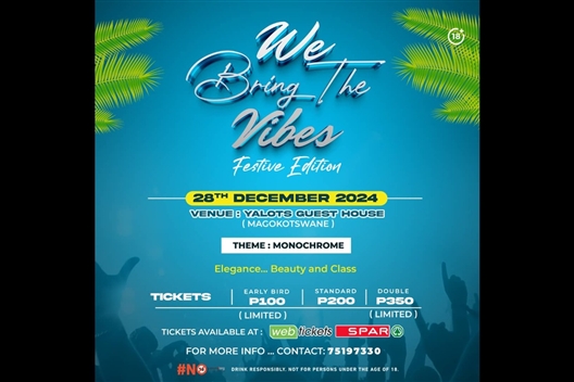 WE BRING THE VIBES FESTIVE EDITION