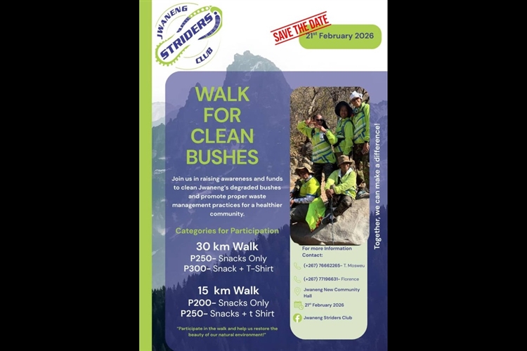 WALK FOR CLEAN BUSHES