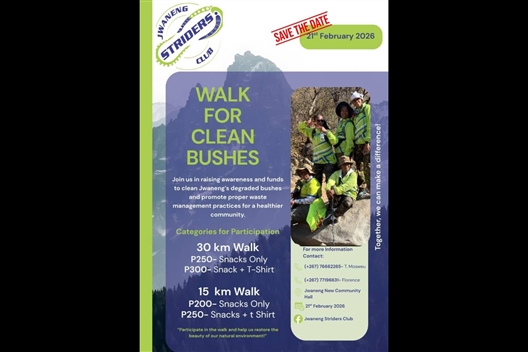 WALK FOR CLEAN BUSHES