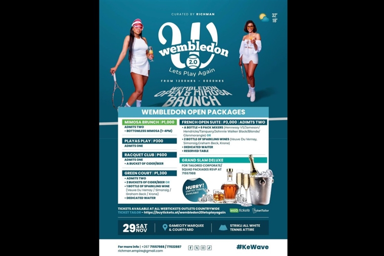 WEMBLEDON OPEN & MIMOSA BRUNCH