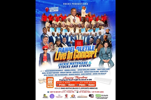 DANIEL OLETILE LIVE IN CONCERT