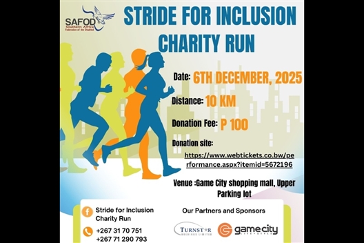 STRIDE FOR INCLUSION CHARITY