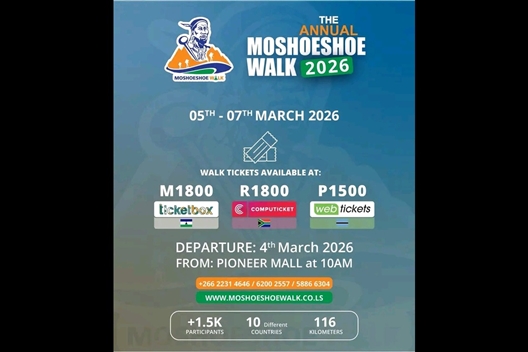 THE ANNUAL MOSHOESHOE WALK
