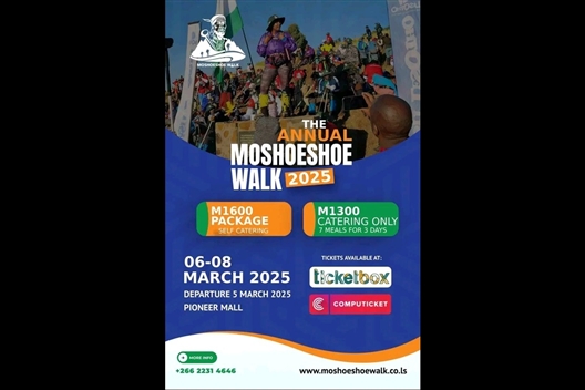 THE ANNUAL MOSHOESHOE WALK 2025