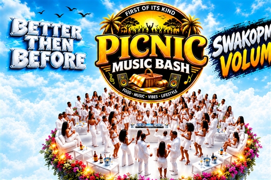 Picnic music bash all white & red