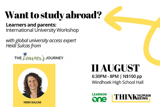 International University Workshop for learners & parents with global university access expert Heidi Sulcas